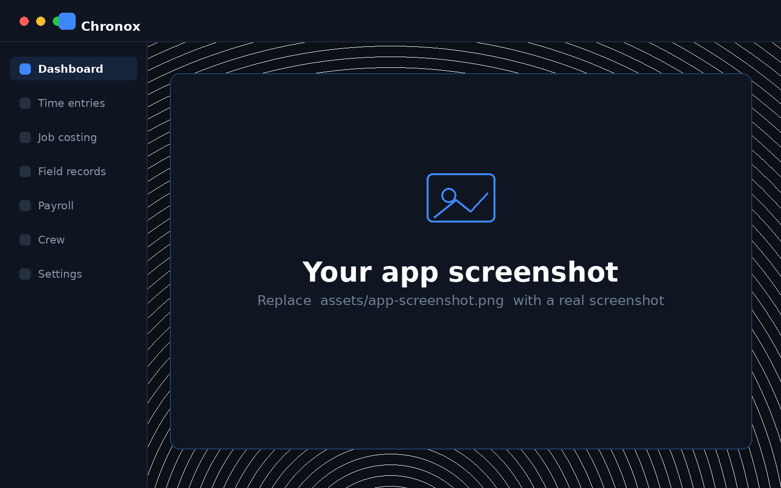Chronox app screenshot